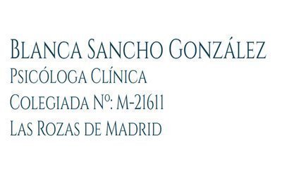 Blanca Sancho González Psicología